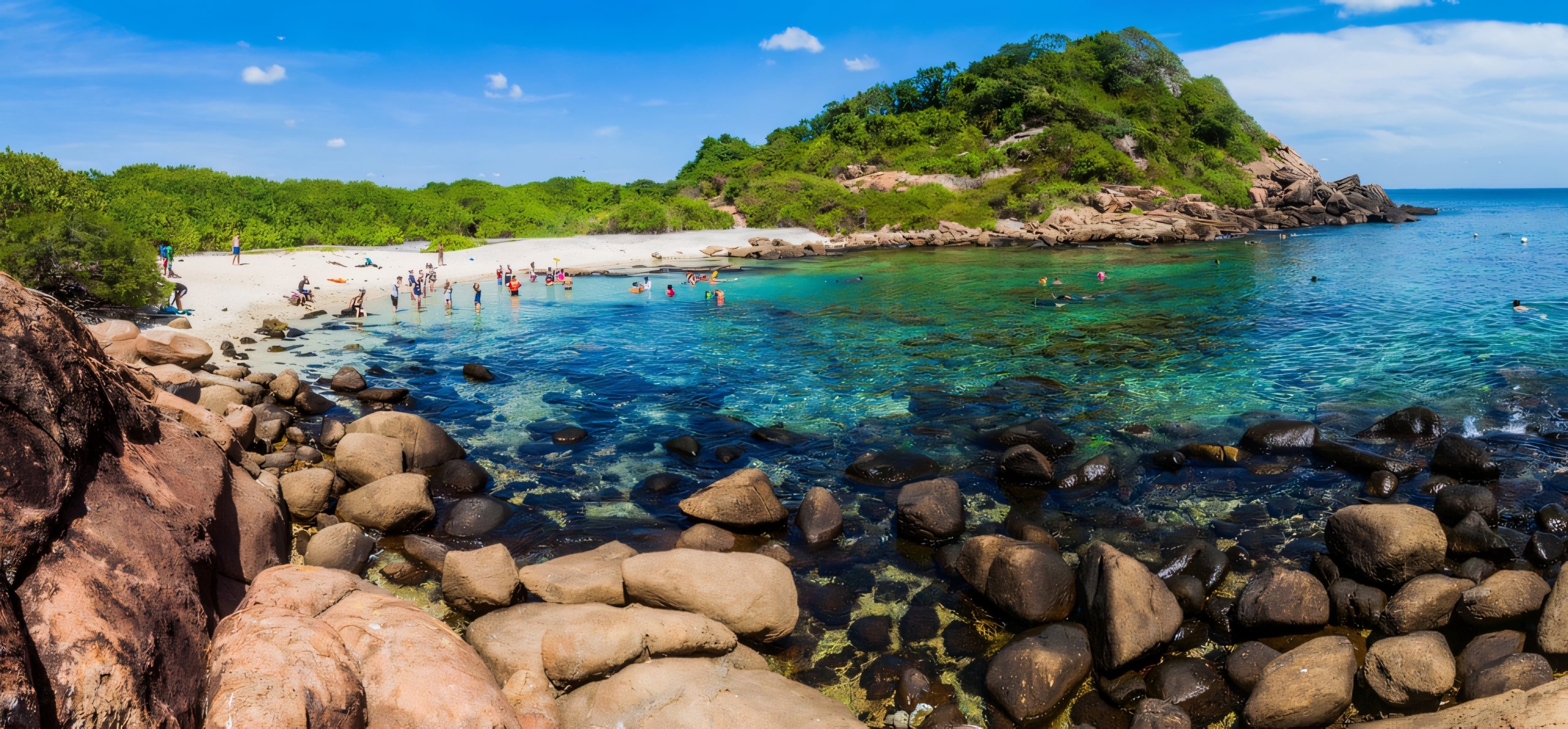 Clear water at Pigeon Island